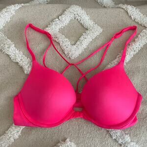 Victoria’s Secret Very Sexy Racerback Strappy Push Up Bra Pink Women’s Size 34C